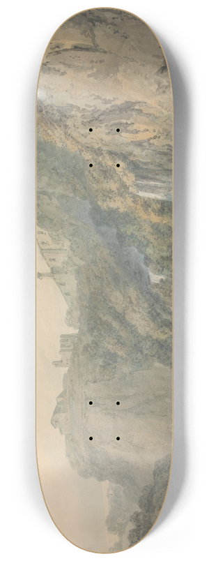 Joseph Mallord William Turner - Tivoli with the Temple of the Sybil and the Cascades 8.25 inch art skate deck Joseph Mallord William Turner - Tivoli with the Temple of the Sybil and the Cascades 8.25 inch art skate deck