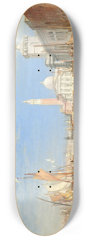 Joseph Mallord William Turner - Venice The Dogana and San Giorgio Maggiore 8.25 inch art skate deck Joseph Mallord William Turner - Venice The Dogana and San Giorgio Maggiore 8.25 inch art skate deck