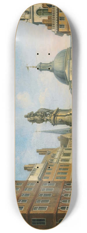 Joseph Nickolls - View Of The Stocks Market, London 8.25 inch art skate deck Joseph Nickolls - View Of The Stocks Market, London 8.25 inch art skate deck