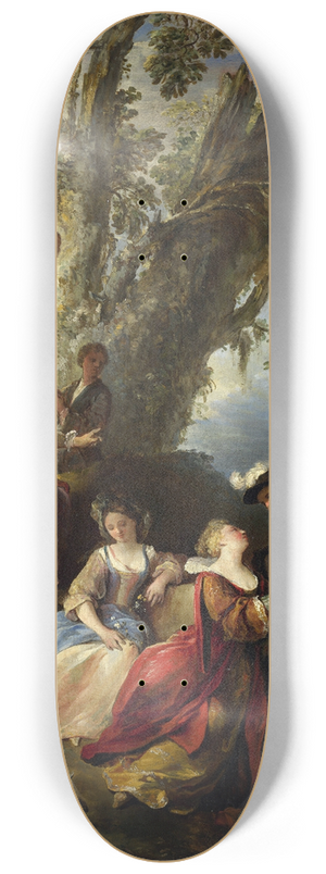 Joseph Parrocel - The Return From The Hunt 8.25 inch art skate deck