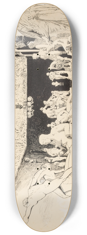 Joseph Pennell - Corcoran Sculpture Gallery 8.25 inch art skate deck