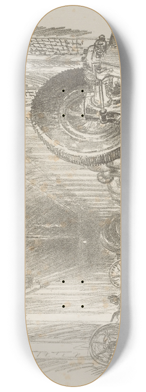 Joseph Pennell - The Basilica of War 8.25 inch art skate deck