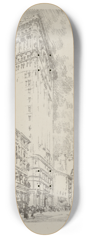 Joseph Pennell - The Flat Iron 8.25 inch art skate deck Joseph Pennell - The Flat Iron 8.25 inch art skate deck