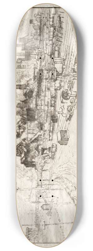 Joseph Pennell - The Great Main, Near Sheffield 8.25 inch art skate deck