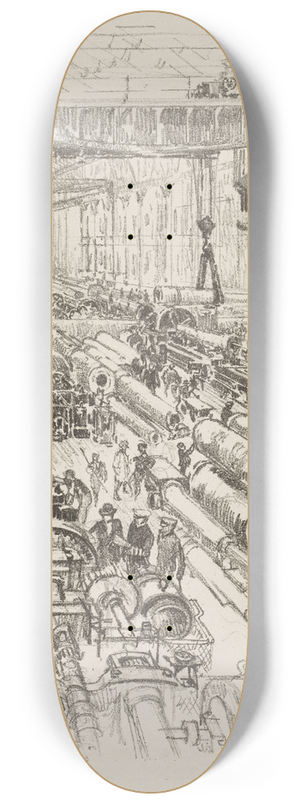 Joseph Pennell - The Gun Shop 8.25 inch art skate deck