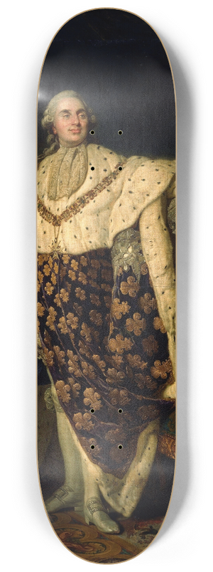 Joseph Siffred Duplessis - Louis XVI in Coronation Robes 8.25 inch art skate deck Joseph Siffred Duplessis - Louis XVI in Coronation Robes 8.25 inch art skate deck