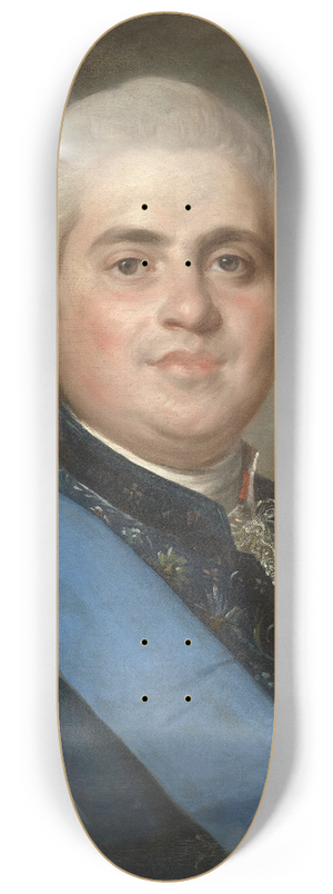 Joseph Siffred Duplessis - Portrait de Louis-Stanislas-Xavier de France (1755 -1824) 8.25 inch art skate deck Joseph Siffred Duplessis - Portrait de Louis-Stanislas-Xavier de France (1755 -1824) 8.25 inch art skate deck