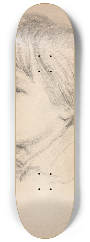 Joseph Slater - Sketch of the Artists Brother, Capt. Michael Atwell Slater 8.25 inch art skate deck
