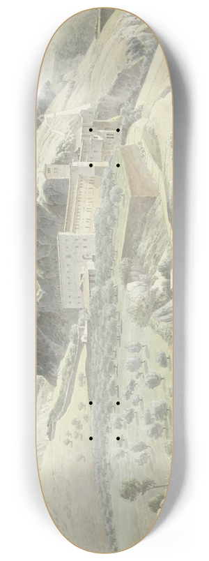 Josephus Augustus Knip - Landschap met klooster bij Subiaco 8.25 inch art skate deck