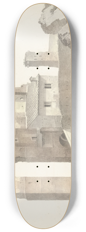 Josephus Augustus Knip - The Aqua Claudia in Rome 8.25 inch art skate deck