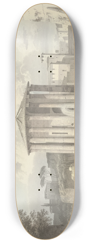 Josephus Augustus Knip - The Temple of Vesta in Rome 8.25 inch art skate deck