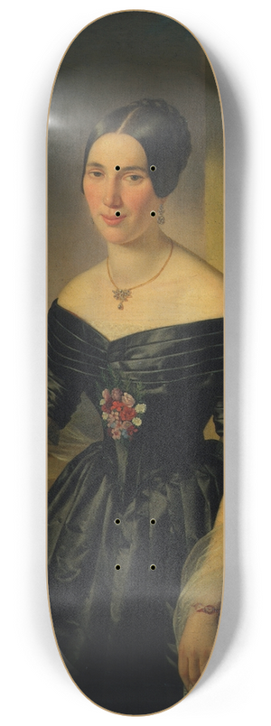 Joseph Weidner - Damenbildnis 8.25 inch art skate deck