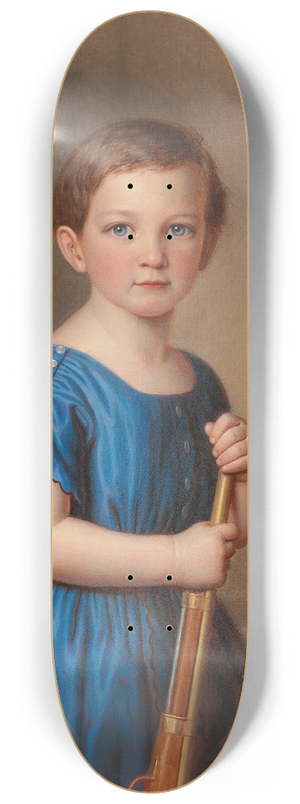 Joseph Weidner - Portrait of a Young Male Member of the Clemens Bachofen von Echt Family 8.25 inch art skate deck
