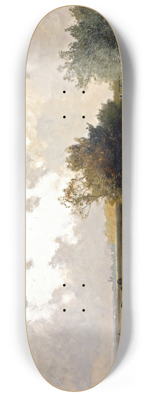 Joseph Wenglein - Khe an der Trnke bei Abendstimmung 8.25 inch art skate deck