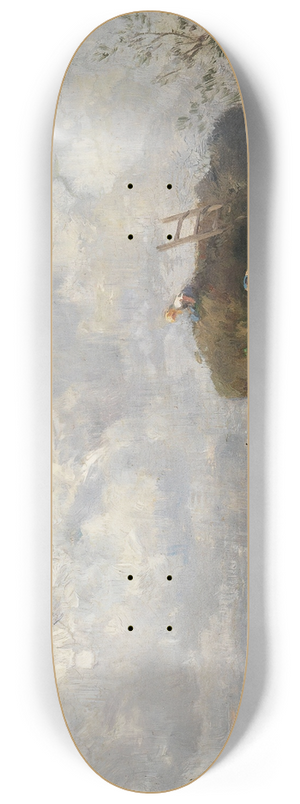 Joseph Wopfner - Heuschiff am Chiemsee 8.25 inch art skate deck