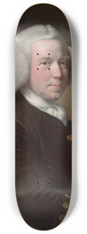 Joseph Wright of Derby - Portrait of Mr. William Chase,Sr. 8.25 inch art skate deck