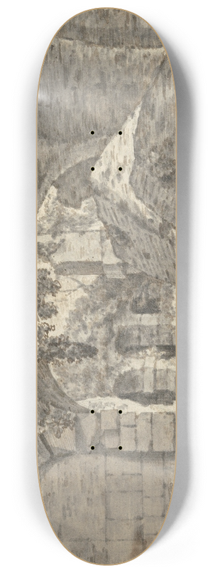Joseph Wright of Derby - Roman Ruins 8.25 inch art skate deck