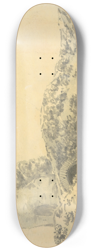 Joseph Wright of Derby - Ruined Roman Tower in a Landscape 8.25 inch art skate deck