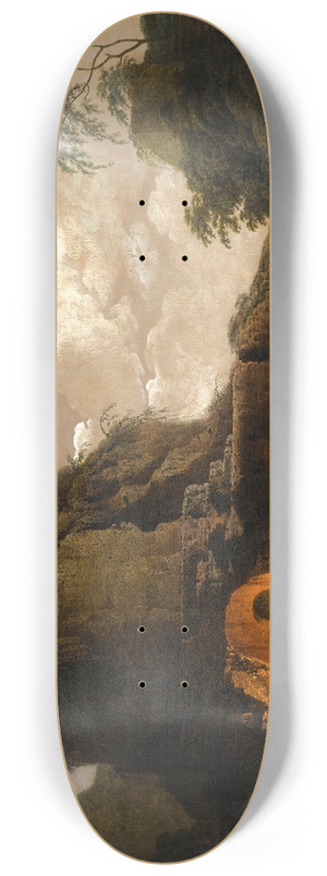 Joseph Wright of Derby - Virgils Tomb By Moonlight 8.25 inch art skate deck