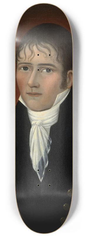 Joshua Johnson - Portrait of Sea Captain John Murphy 8.25 inch art skate deck