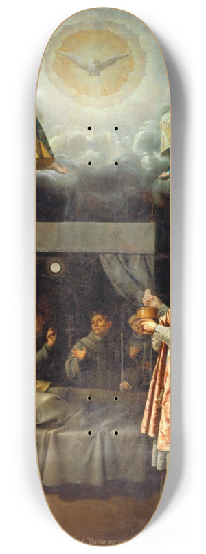 Jos Jurez - The Last Communion Of Saint Bonaventure 8.25 inch art skate deck