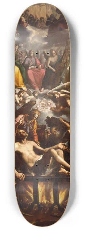 Jos Jurez - The Martyrdom Of Saint Lawrence 8.25 inch art skate deck