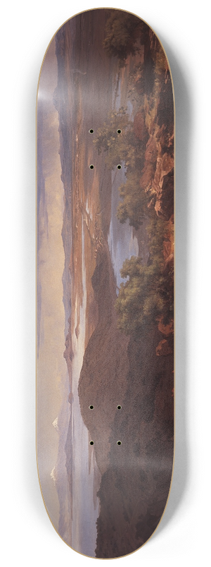Jos Mara Velasco - The Valley of Mexico from the Santa Isabel Mountain Range 8.25 inch art skate deck