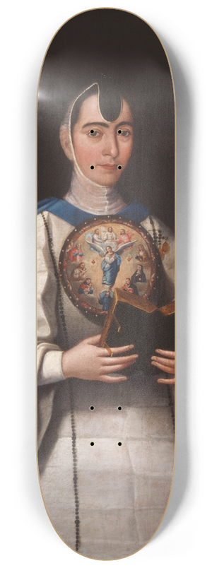 Jos Mara Vzquez - Portrait of Sister Mara Antonia del Corazn de Jess 8.25 inch art skate deck