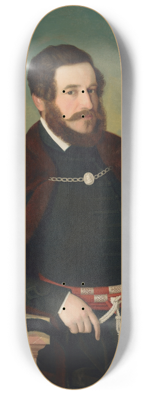 Jozef Boetech Klemens - Portrait of E. Szmrecsnyi 8.25 inch art skate deck