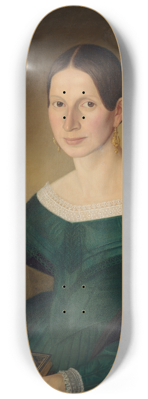 Jozef Boetech Klemens - Portrait of Mrs. Juppov 8.25 inch art skate deck