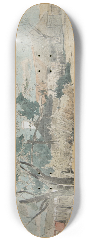 Jozef Brandt - Country farms in Orosk 8.25 inch art skate deck