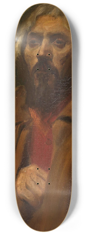Jozef Chelmonski - Portrait of a peasant 8.25 inch art skate deck