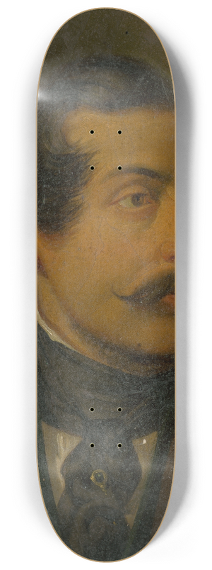 Jozef Czauczik - Portrait of a Man with a Pin and a Cravat 8.25 inch art skate deck Jozef Czauczik - Portrait of a Man with a Pin and a Cravat 8.25 inch art skate deck