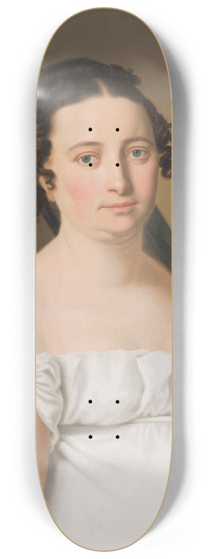 Jozef Czauczik - Portrait of Mrs. Gundelfingenov 8.25 inch art skate deck