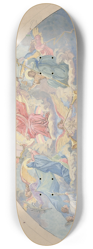 Jozef Hanula - The Last Judgement 8.25 inch art skate deck