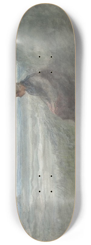 Jozef Israls - Girl in the dunes 8.25 inch art skate deck