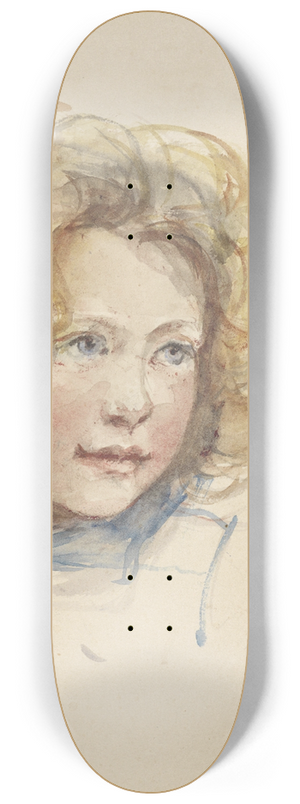Jozef Israls - Hoofd van een meisje met blond haar 8.25 inch art skate deck