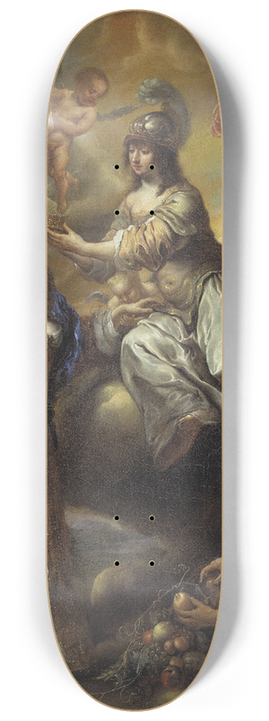 Jrgen Ovens - Allegory of Hedvig Eleonora, 1636-1715, crowned by Minerva 8.25 inch art skate deck Jrgen Ovens - Allegory of Hedvig Eleonora, 1636-1715, crowned by Minerva 8.25 inch art skate deck