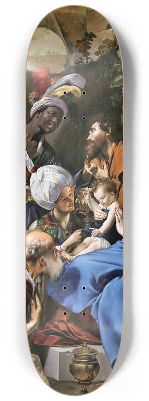 Juan Bautista Mano - La Adoracin De Los Reyes Magos 8.25 inch art skate deck