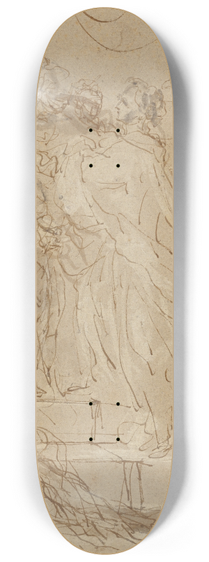 Juan Carreo de Miranda - The Visitation 8.25 inch art skate deck