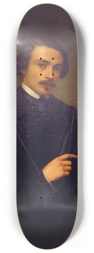 Juan Cordero - Self-portrait 8.25 inch art skate deck