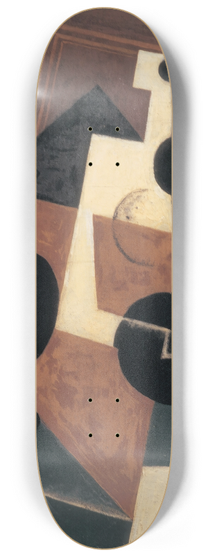 Juan Gris - Glass and Water Bottle 8.25 inch art skate deck
