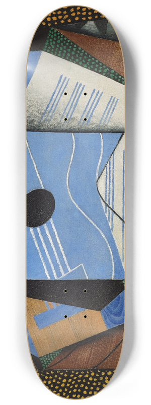 Juan Gris - Guitar on a table 8.25 inch art skate deck Juan Gris - Guitar on a table 8.25 inch art skate deck