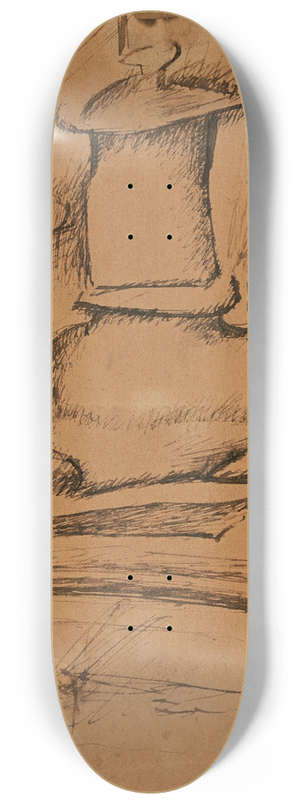 Juan Gris - Nature morte la cafetire 8.25 inch art skate deck Juan Gris - Nature morte la cafetire 8.25 inch art skate deck