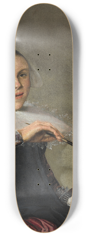 Judith Leyster - Self-Portrait 8.25 inch art skate deck Judith Leyster - Self-Portrait 8.25 inch art skate deck