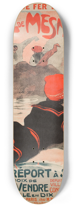 Jules-Alexandre Grn - Chemin De Fer Du Nord. Plage De Mesnil-Val 8.25 inch art skate deck