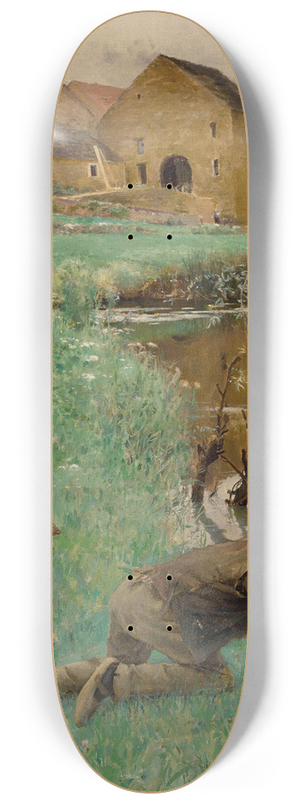 Jules Alexis Muenier - La Leve Des Nasses 8.25 inch art skate deck