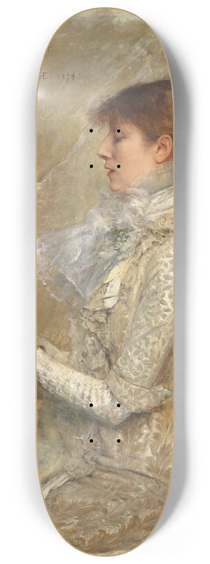 Jules Bastien-Lepage - Portrait de Sarah Bernhardt 8.25 inch art skate deck