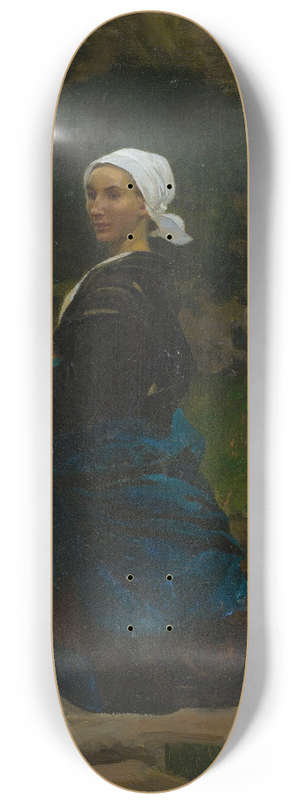 Jules Breton - Brittany Washerwoman 8.25 inch art skate deck