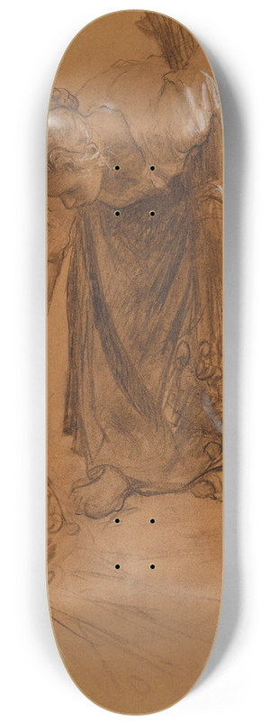 Jules Breton - Paysanne ramassant une gerbe dillettes 8.25 inch art skate deck Jules Breton - Paysanne ramassant une gerbe dillettes 8.25 inch art skate deck